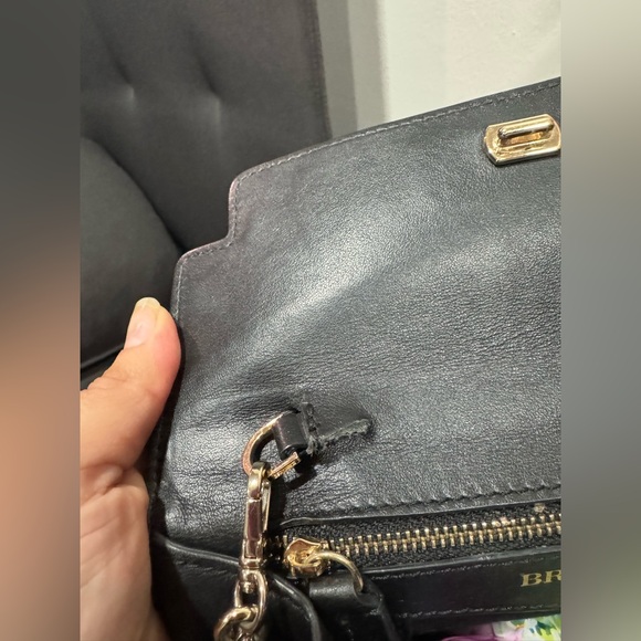 BRUNO MAGLI black leather flap crossbody Bag ✨ - Picture 14 of 16